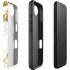 White Scattered Marble iPhone 16e Impact Case