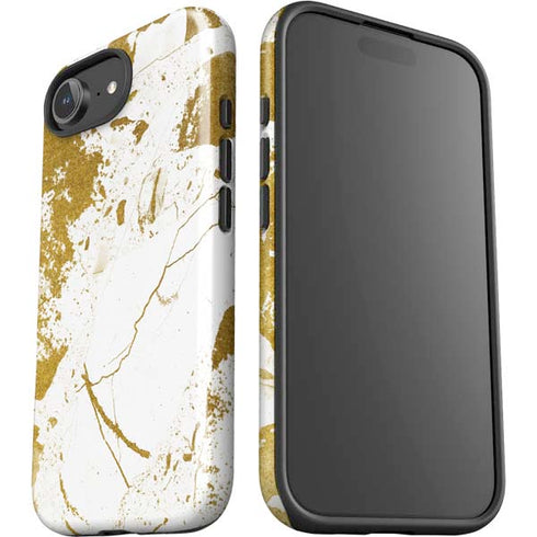 White Scattered Marble iPhone 16e Impact Case