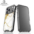 White Scattered Marble iPhone 18 Pro Clear Case