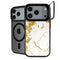 White Scattered Marble iPhone 18 Pro Kickstand Case