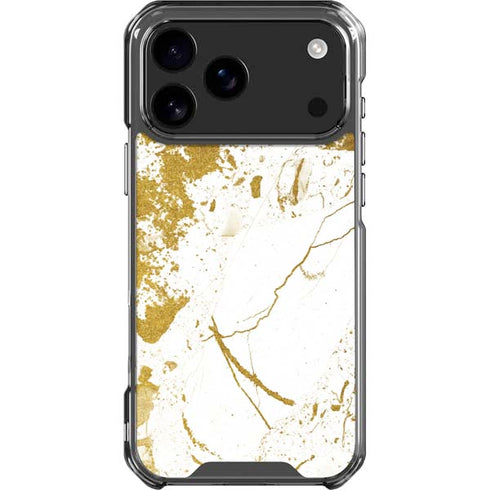 White Scattered Marble iPhone 18 Pro Max Clear Case