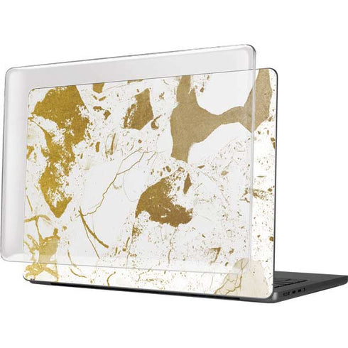 White Scattered Marble MacBook Pro 14in (2021-24) Case plus Skin