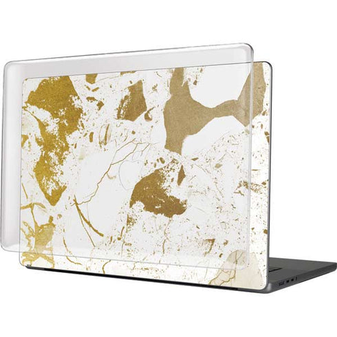 White Scattered Marble MacBook Cases