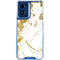 White Scattered Marble Moto G Play 4G (2024) Clear Case