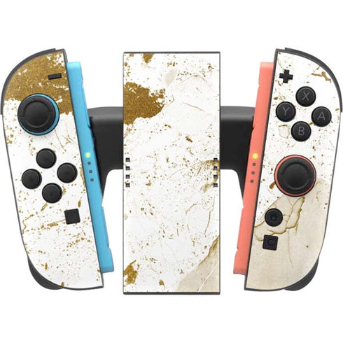 White Scattered Marble Nintendo Switch 2 (2025) Joy-Con Controller Skin