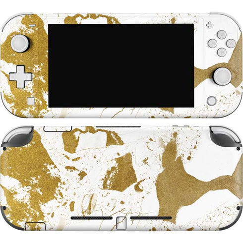 White Scattered Marble Nintendo Skins