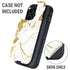 White Scattered Marble Otterbox Defender iPhone Skin
