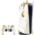 White Scattered Marble PlayStation PS5 Skins
