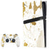White Scattered Marble PS5 Pro Bundle Skin