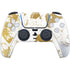 White Scattered Marble PS5 Pro Disk Bundle Skin