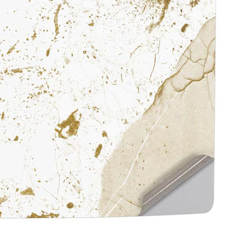 White Scattered Marble PS5 Pro Disk Console Skin