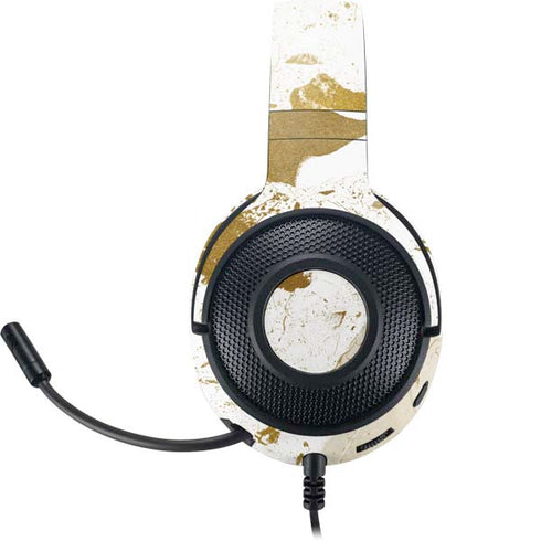 White Scattered Marble Razer Kraken X Skin