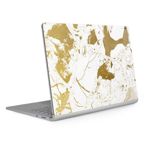 White Scattered Marble Surface Book 2 15in Skin