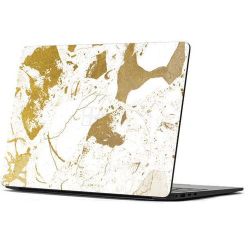 White Scattered Marble Surface Laptop 7 13.8in Skin