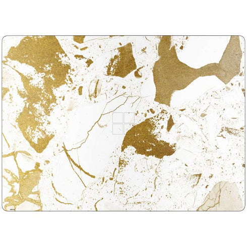 White Scattered Marble Surface Laptop 7 13.8in Skin