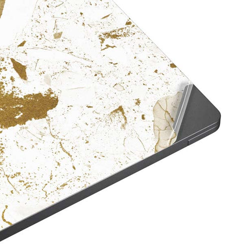 White Scattered Marble Surface Laptop 7 13.8in Skin