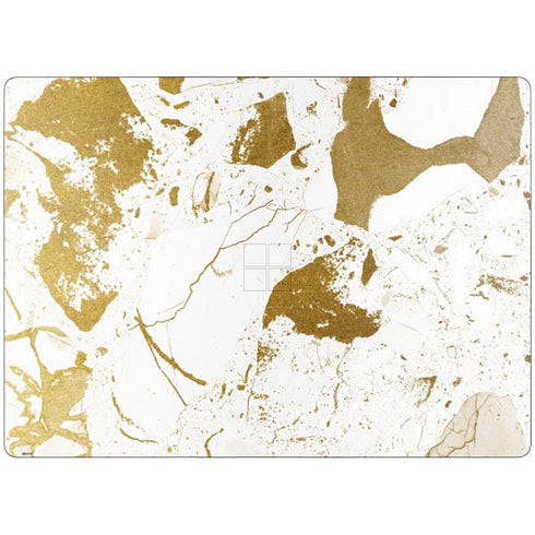 White Scattered Marble Surface Laptop 7 15in Skin