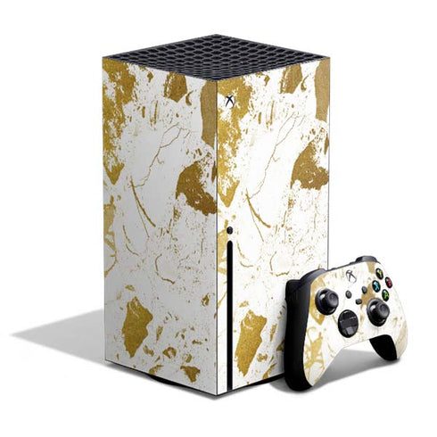 White Scattered Marble Xbox Series X Bundle Skin