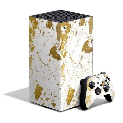 White Scattered Marble XBox Series X Digital Edition Bundle Skin