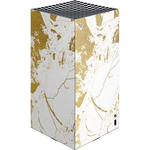 White Scattered Marble XBox Series X Digital Edition Console Skin