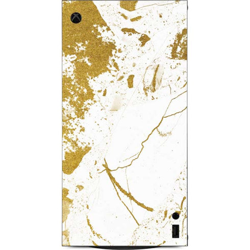 White Scattered Marble XBox Series X Digital Edition Console Skin