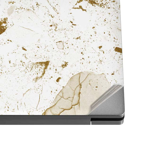 White Scattered Marble Dell XPS Skin