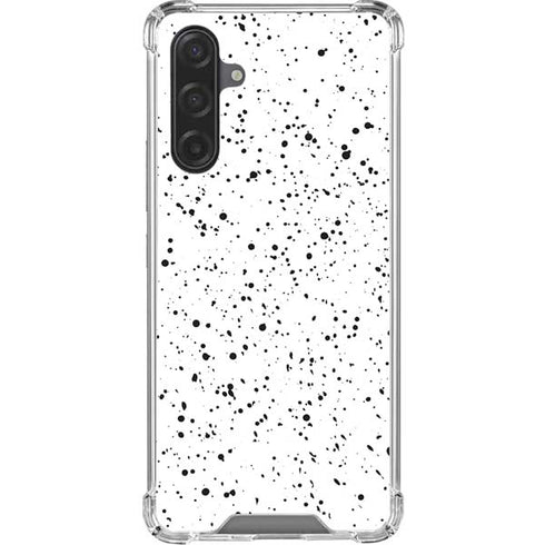 White Speckle Galaxy A17 Clear Case