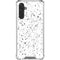 White Speckle Galaxy A17 Clear Case