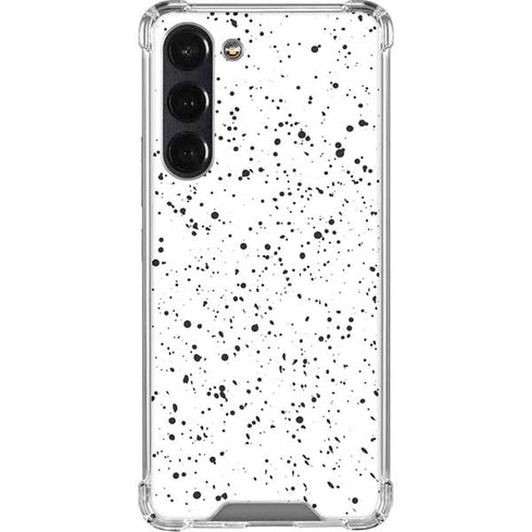 White Speckle Galaxy S24 FE Clear Case