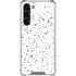 White Speckle Galaxy S24 FE Clear Case