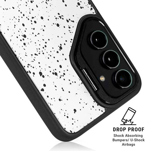 White Speckle Galaxy S25 Kickstand Case
