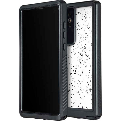White Speckle Galaxy S24 Ultra Waterproof Case