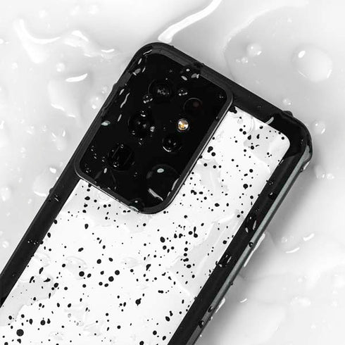 White Speckle Galaxy S24 Ultra Waterproof Case
