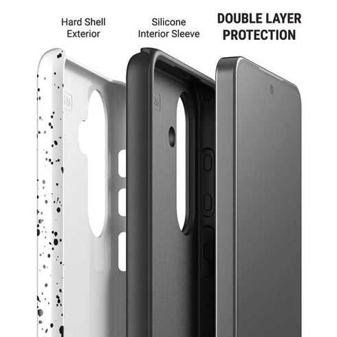 White Speckle Galaxy S26 Plus Impact Case