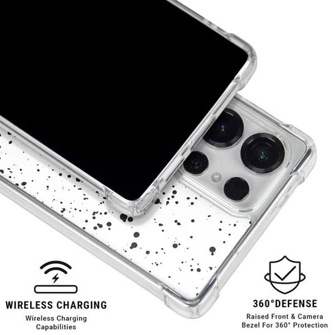 White Speckle Galaxy S26 Ultra Clear Case