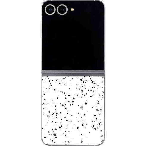 White Speckle Galaxy Z Flip6 Skin