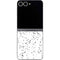 White Speckle Galaxy Z Flip6 Skin