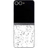 White Speckle Galaxy Z Flip6 Skin
