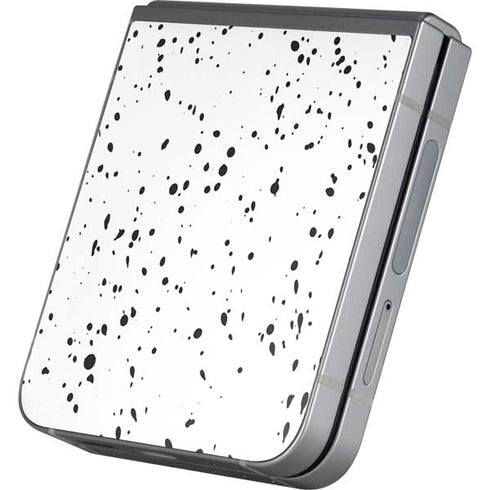 White Speckle Galaxy Z Flip6 Skin