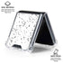 White Speckle Galaxy Z Flip6 Clear Case