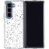 White Speckle Galaxy Z Fold5 5G Clear Case