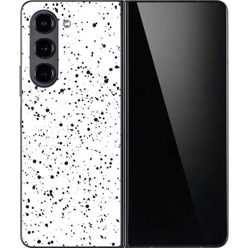 White Speckle Galaxy Z Fold5 5G Skin