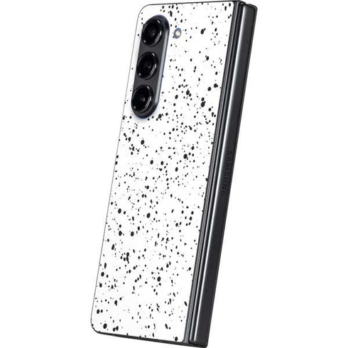 White Speckle Galaxy Z Fold5 5G Skin