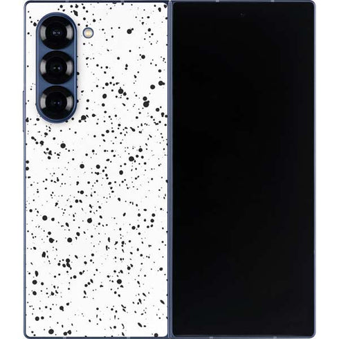 White Speckle Galaxy Z Fold6 Skin