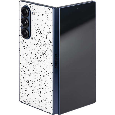 White Speckle Galaxy Z Fold6 Skin