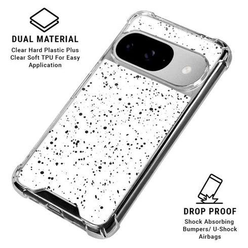 White Speckle Google Pixel 10 Clear Case