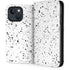 White Speckle iPhone 14 Folio Case