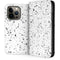 White Speckle iPhone 14 Pro Folio Case
