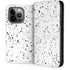 White Speckle iPhone 14 Pro Folio Case