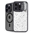 White Speckle iPhone 15 Pro Kickstand Case